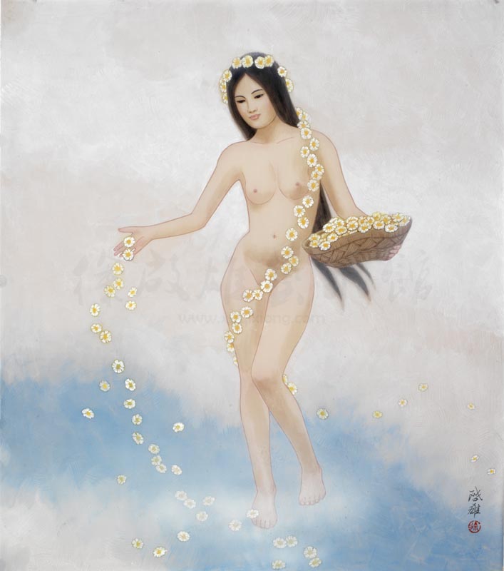 天女散花的想象