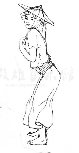 白描人物三千图19