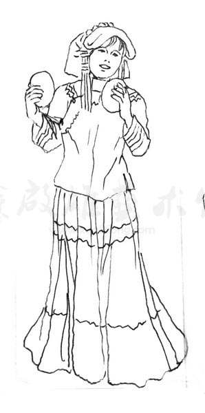 白描人物三千图35