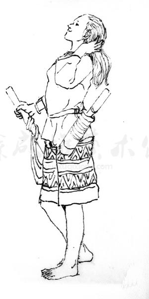 白描人物三千图14