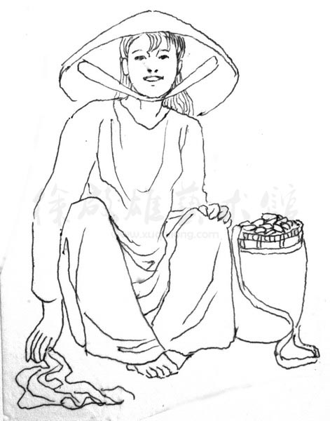 白描人物三千图40