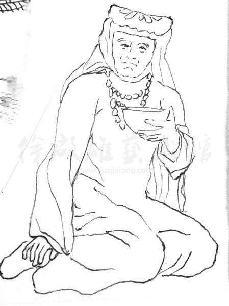 白描人物三千图43