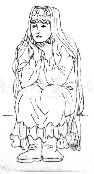 白描人物三千图42