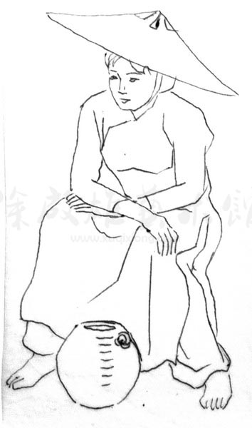 白描人物三千图37