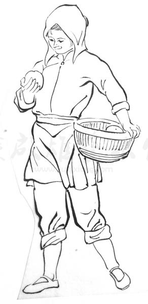 白描人物三千图49