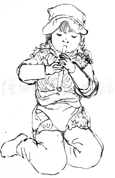 白描人物三千图64