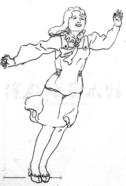 白描人物三千图55