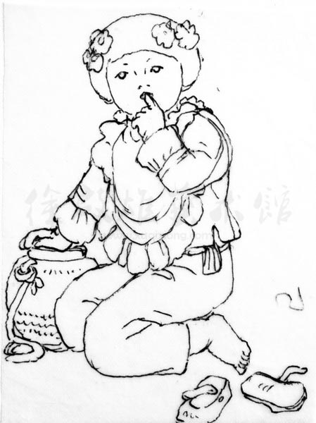 白描人物三千图63