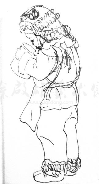 白描人物三千图66