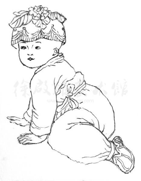 白描人物三千图72