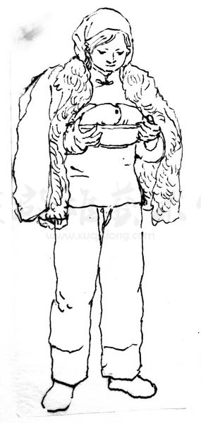 白描人物三千图96