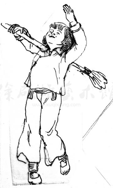 白描人物三千图80