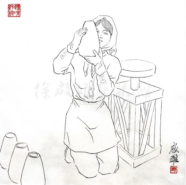 白描人物三千图106