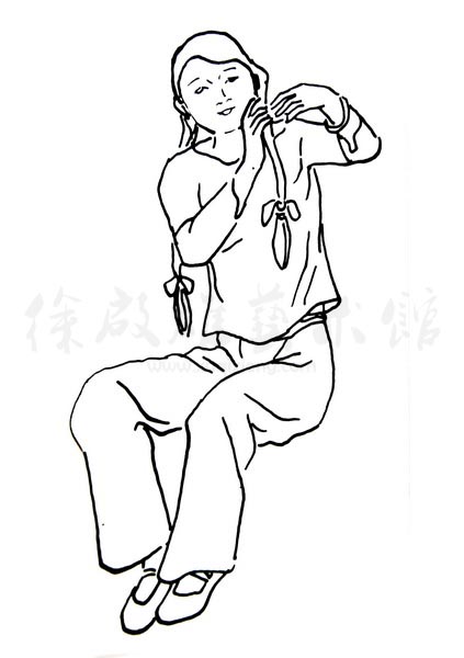 白描人物三千图102