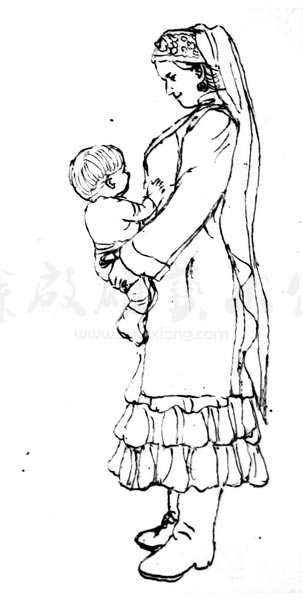 白描人物三千图103