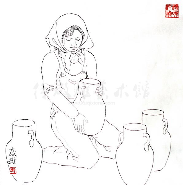 白描人物三千图105
