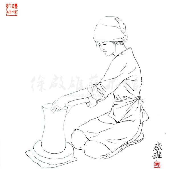 白描人物三千图104