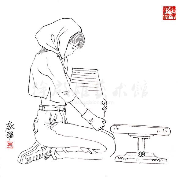 白描人物三千图111