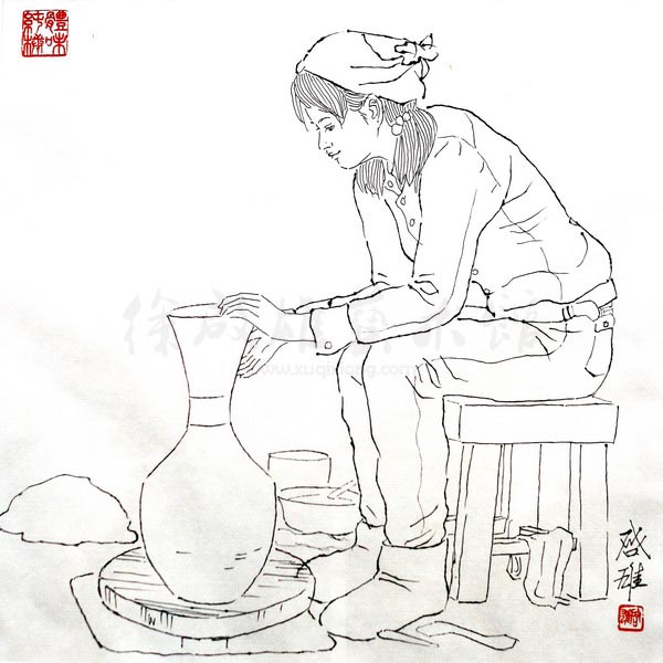 白描人物三千图107